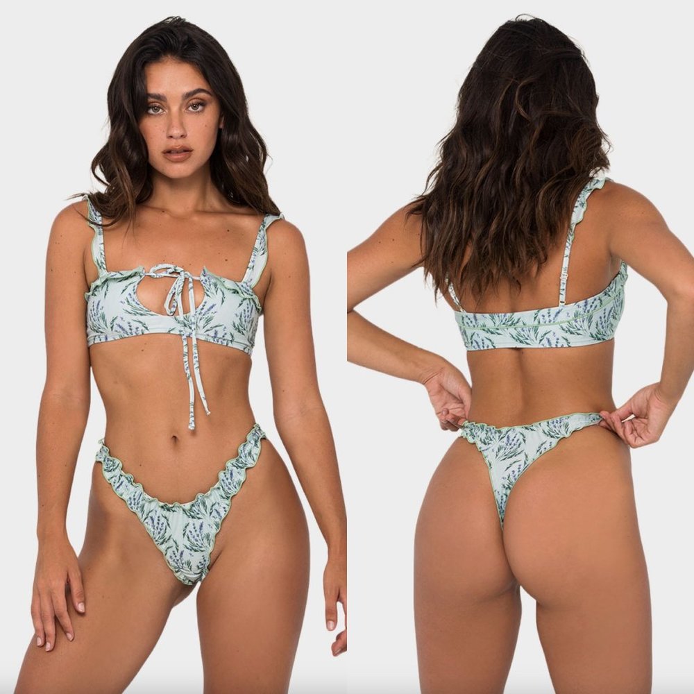 Khassani Lavender Green ALMA Bikini Set {L/M}